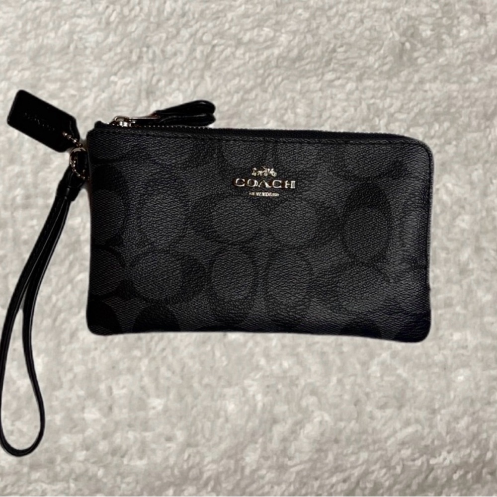 Double Zip Coach Wallet
